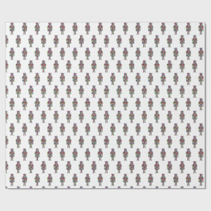 Nutcracker Pastel Pink Christmas Wrapping Paper