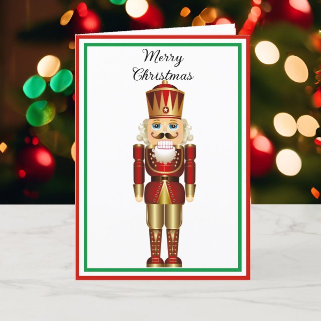 Nutcracker Personalise Text 5 x 7 Folded Holiday C (Creator Uploaded)