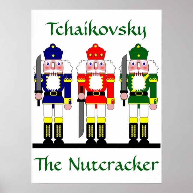 Nutcracker Personalised Christmas Ballet Gift Poster (Front)