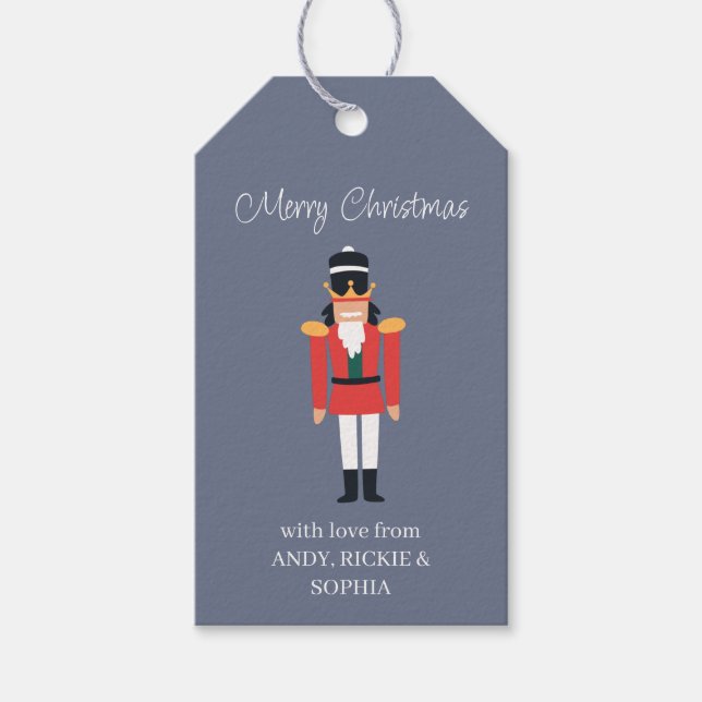 Nutcracker Personalised Gift Tags (Front)
