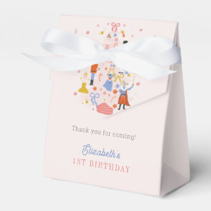 Nutcracker Pink Christmas Tree Holiday Birthday Favour Box