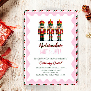 Nutcracker Pink Girl Baby Shower Invitation