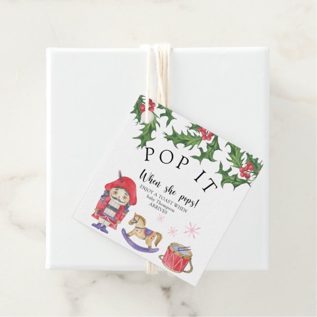Nutcracker - Pop it!  Favour Tags (In Situ)