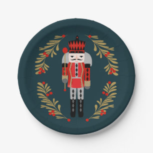 Nutcracker Prince Christmas Party Paper Plate