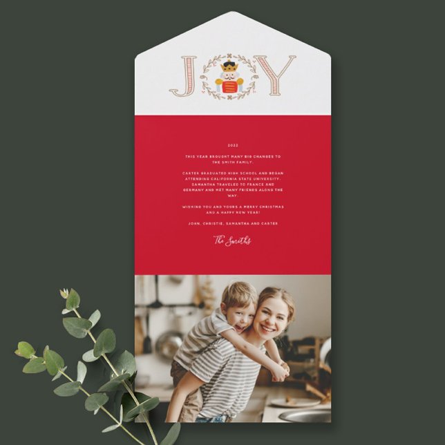 Nutcracker Prince Holiday Photo Trifold Cards (Creator Uploaded)