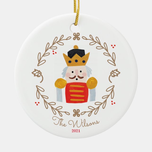 Nutcracker Prince Ornament (Front)