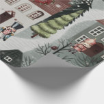 Nutcracker Reindeer Village Christmas Wrapping Paper<br><div class="desc">Nutcracker reindeer village</div>