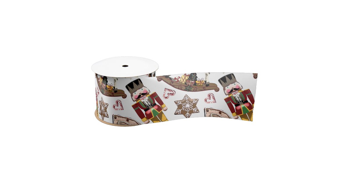 Nutcracker Ribbon Satin Ribbon Zazzle