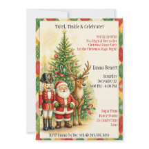 Nutcracker, Santa & Reindeer Christmas Dance Party