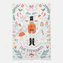 Nutcracker Scene Personalised Kitchen Towel