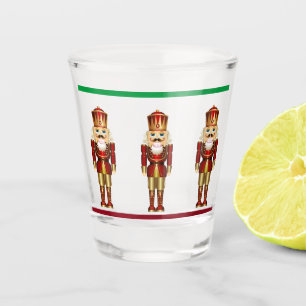 Nutcracker Shot Glass Christmas Gift Set of 2
