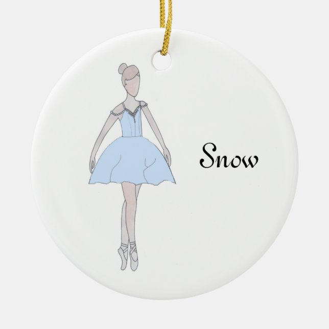 Nutcracker Snow Keepsake Ornament (Front)