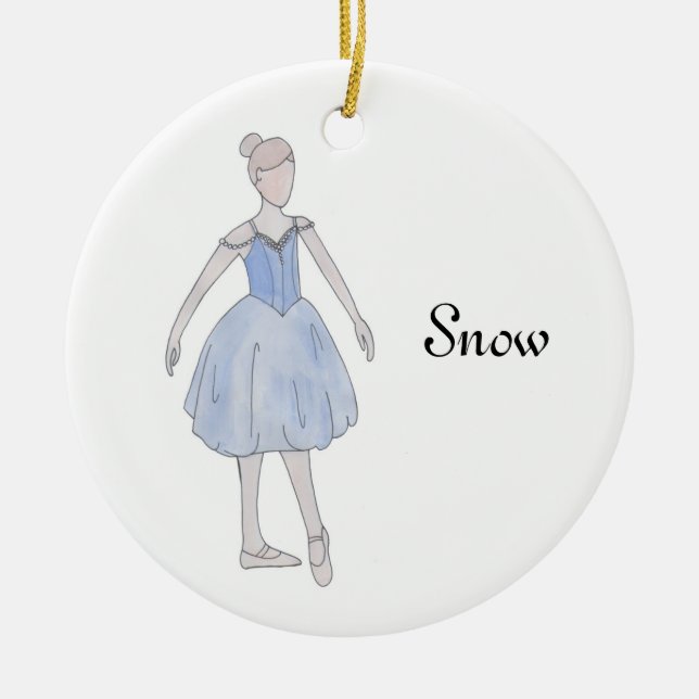 Nutcracker Snow Keepsake Ornament (Front)