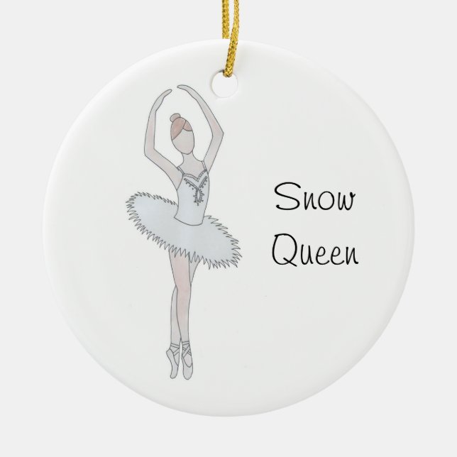 Nutcracker Snow Queen Keepsake Ornament (Front)