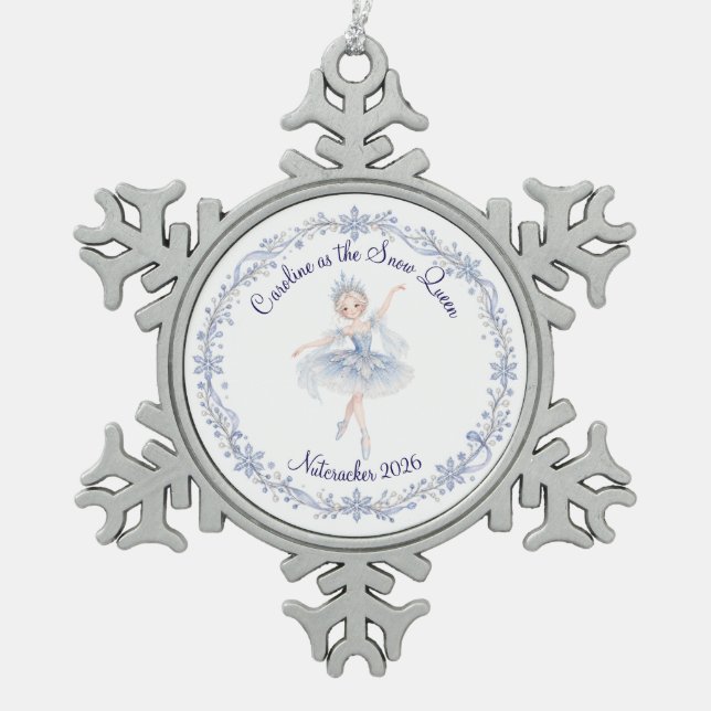 Nutcracker Snow Queen Ornament (Front)