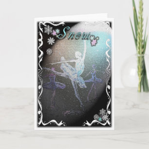 Nutcracker Snow Scene-324 Holiday Card