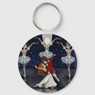Nutcracker Snowflakes Keychain