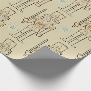   Nutcracker Snowflakes  Wrapping Paper