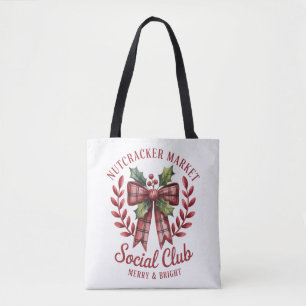 Nutcracker Social Club Shopping Market Group  Tote Bag