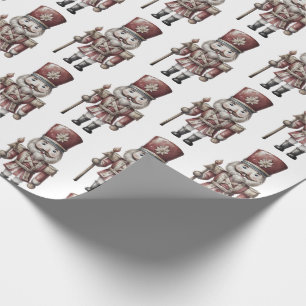 Nutcracker Soldier Captain White Beard Wrapping Paper