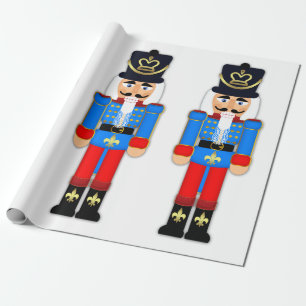 Nutcracker Soldier Matte Wrapping Paper, 30" x 6' Wrapping Paper