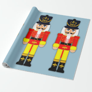 Nutcracker Soldier Matte Wrapping Paper, 30" x 6' Wrapping Paper