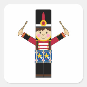 Nutcracker Soldier Playing Drums Sticker