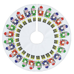 Nutcracker Soldiers Christmas Brushed Polyester Tree Skirt