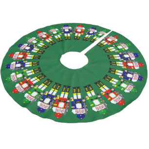 Nutcracker Soldiers Christmas Brushed Polyester Tree Skirt