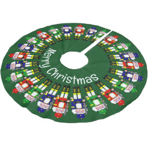Nutcracker Soldiers Christmas Brushed Polyester Tree Skirt