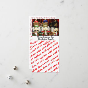 Nutcracker Soldiers Christmas Photo Holiday Card