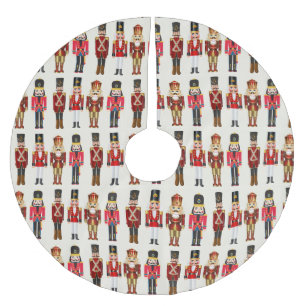 Nutcracker Soldiers Pretty Christmas Brushed Polyester Tree Skirt