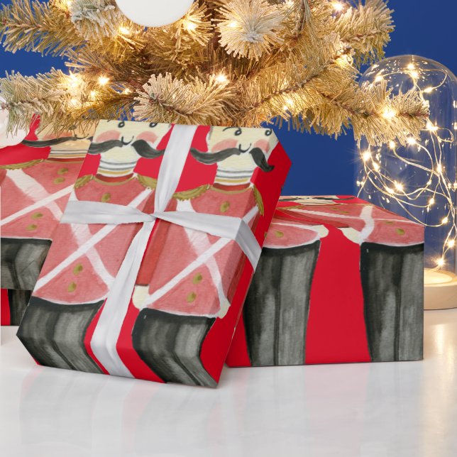 Nutcracker Soldiers Wrapping Paper (Holidays)