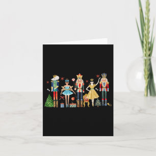 Nutcracker Squad Ballet Dance Christmas Matching F Card
