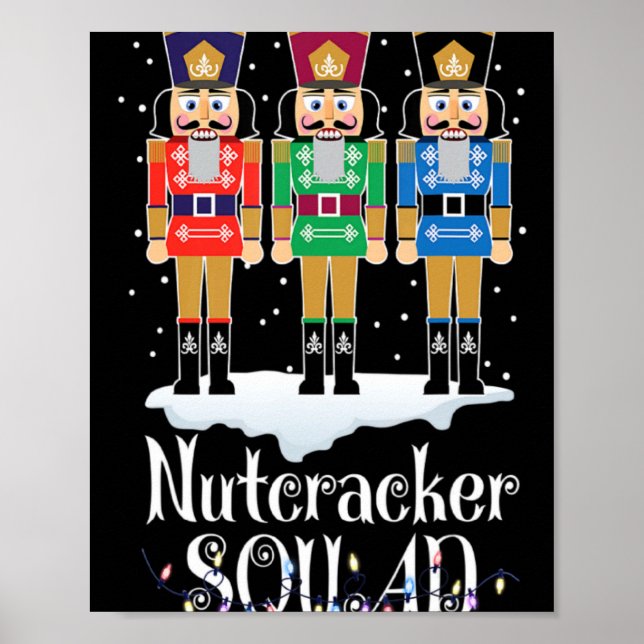 Nutcracker Squad Ballet Dance Christmas Xmas Light Poster (Front)