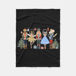 Nutcracker Squad Ballet Dance Matching Family Chri Fleece Blanket