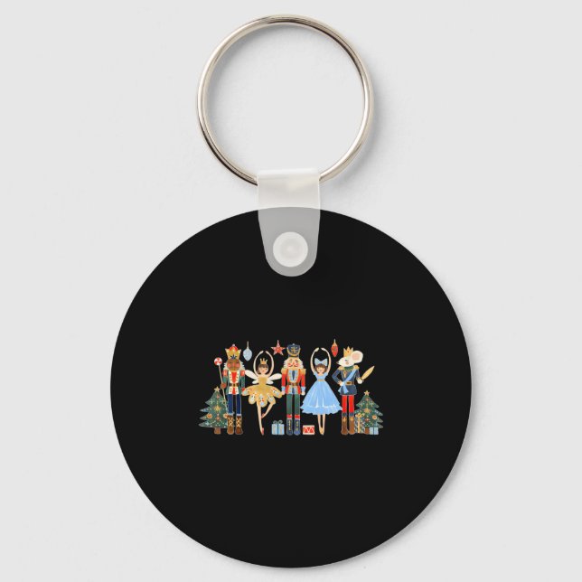 Nutcracker Squad Ballet Dance Matching Family Chri Key Ring (Front)