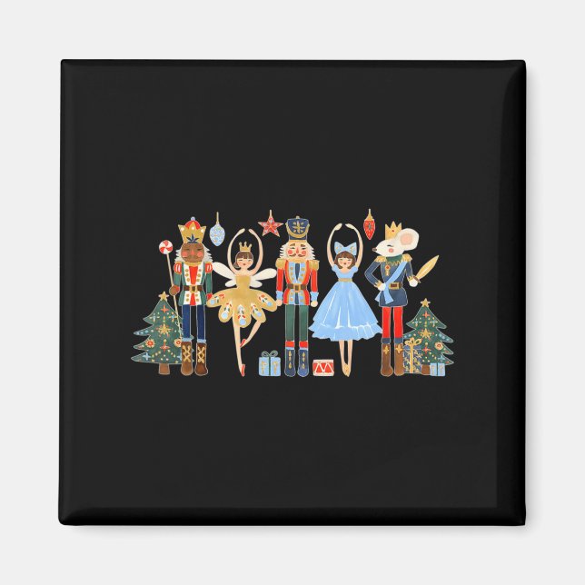 Nutcracker Squad Ballet Dance Matching Family Chri Magnet (Front)