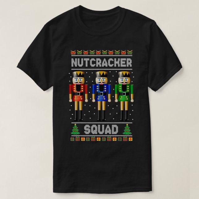 Nutcracker Squad Ballet Dance Matching Family Chri T-Shirt (Design Front)