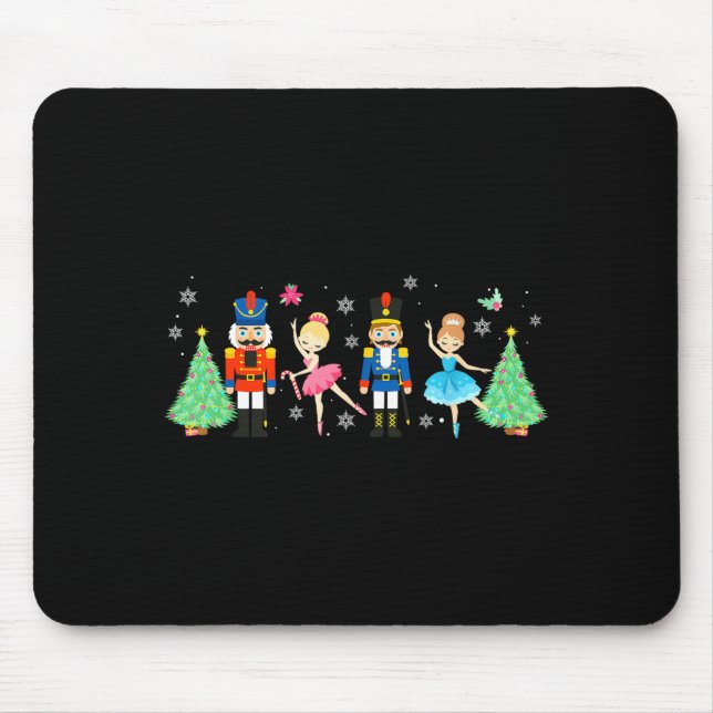 Nutcracker Squad Ballet Dance Merry Christmas Wome Mouse Mat (Front)