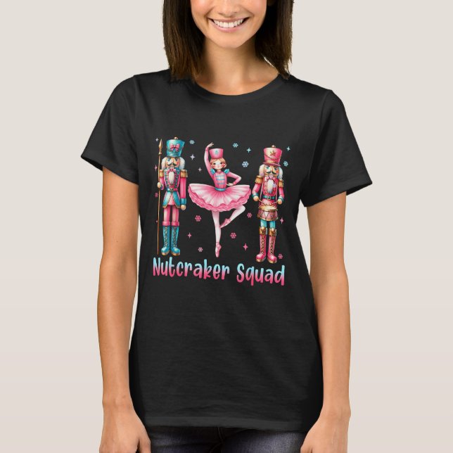 Nutcracker Squad Ballet Dance Merry Christmas Wome T-Shirt (Front)