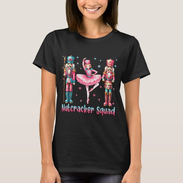 Nutcracker Squad Ballet Dance Merry Christmas Wome T-Shirt (Front)