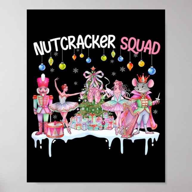 Nutcracker Squad Christmas Nk Ballet Sugar Plum Fa Poster (Front)