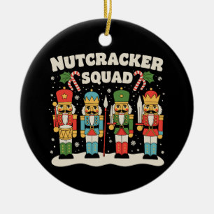 Nutcracker Squad Christmas Xmas Holiday Season Ceramic Tree Decoration