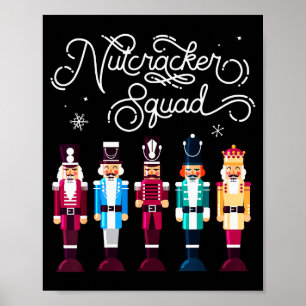 Nutcracker Squad Holiday Christmas Boy Girls Women Poster
