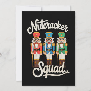 Nutcracker Squad Sunglasses Christmas Xmas Holiday Invitation