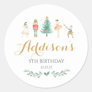 Nutcracker Sticker, Sugar Plum Fairy Sticker, Classic Round Sticker
