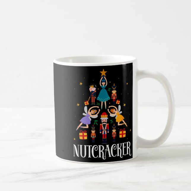 Nutcracker Sugar Fairy Plum Christmas - Nutcracker Coffee Mug (Right)