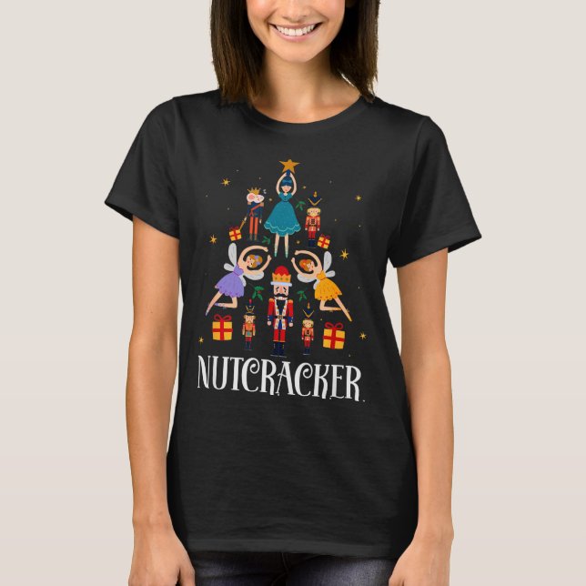 Nutcracker Sugar Fairy Plum Christmas - Nutcracker T-Shirt (Front)