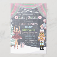 Nutcracker Sugar Plum Baby Shower Invitation